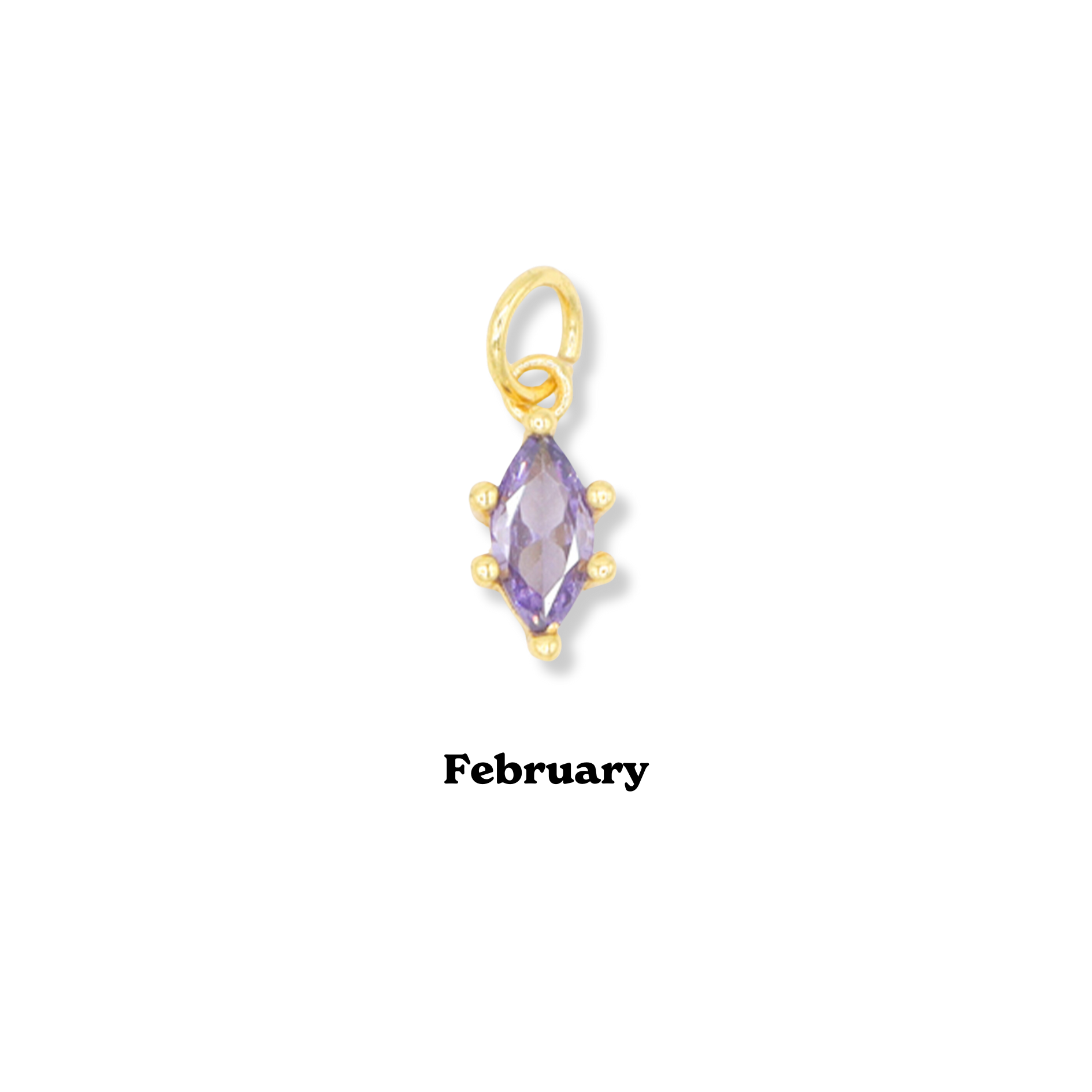 Marquis Birthstone Charm