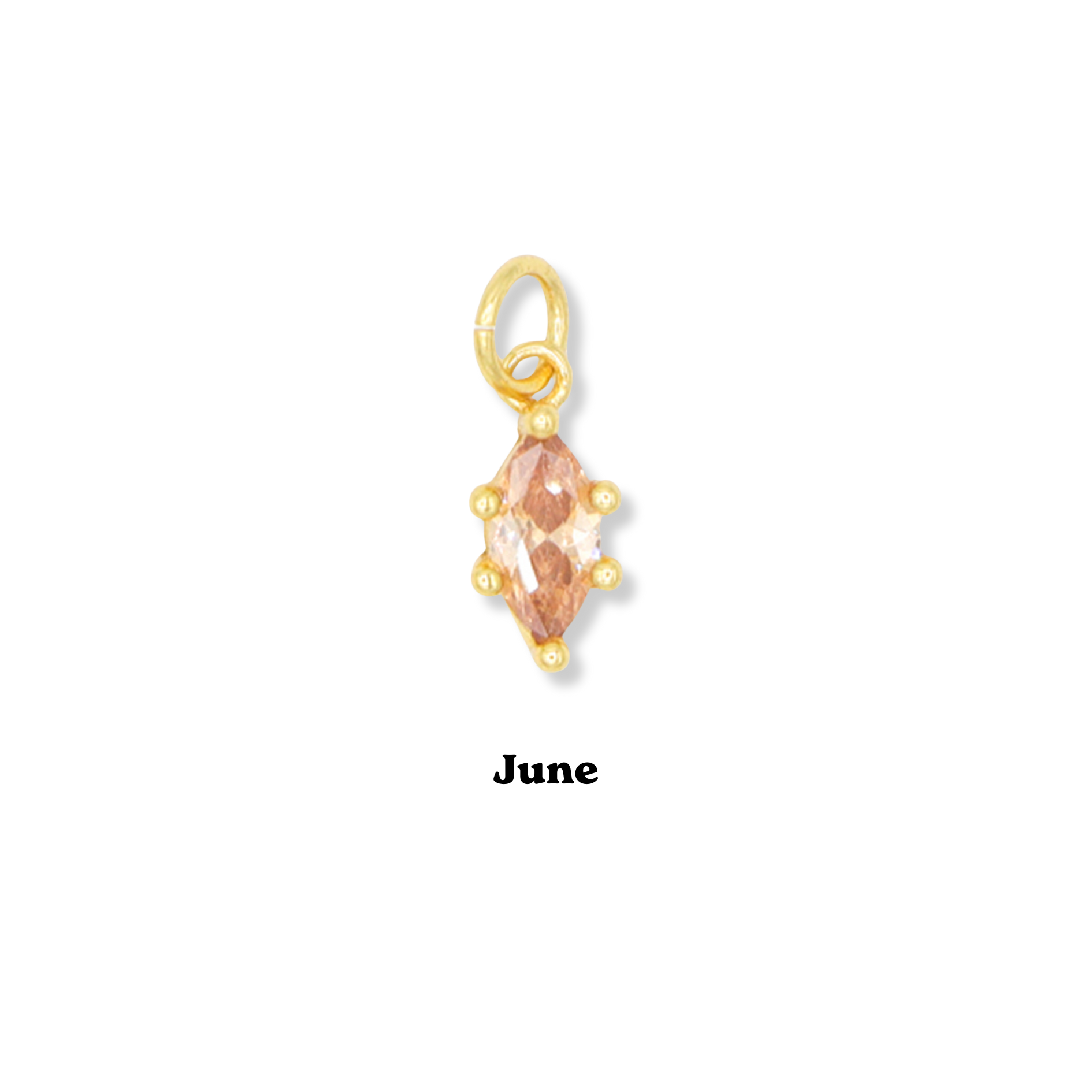 Marquis Birthstone Charm