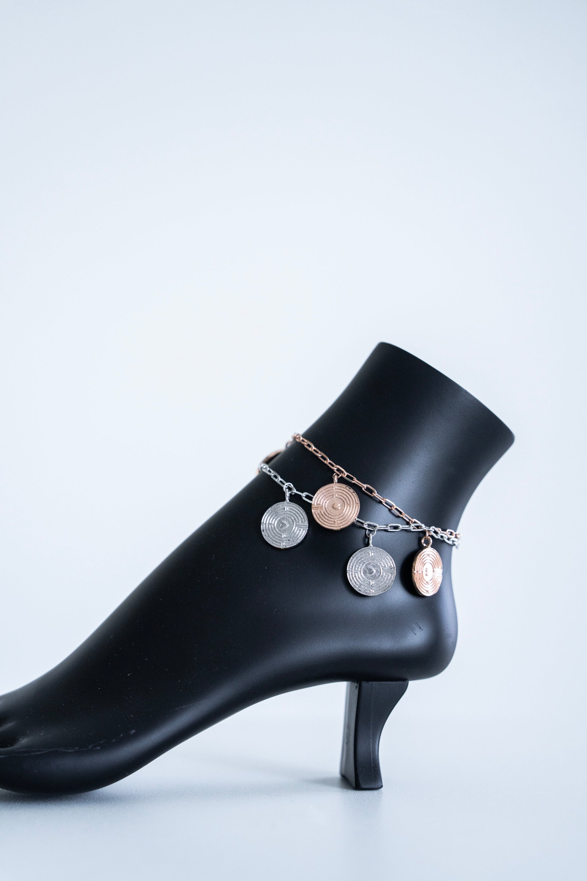 008 Labyrinth Charm Anklet