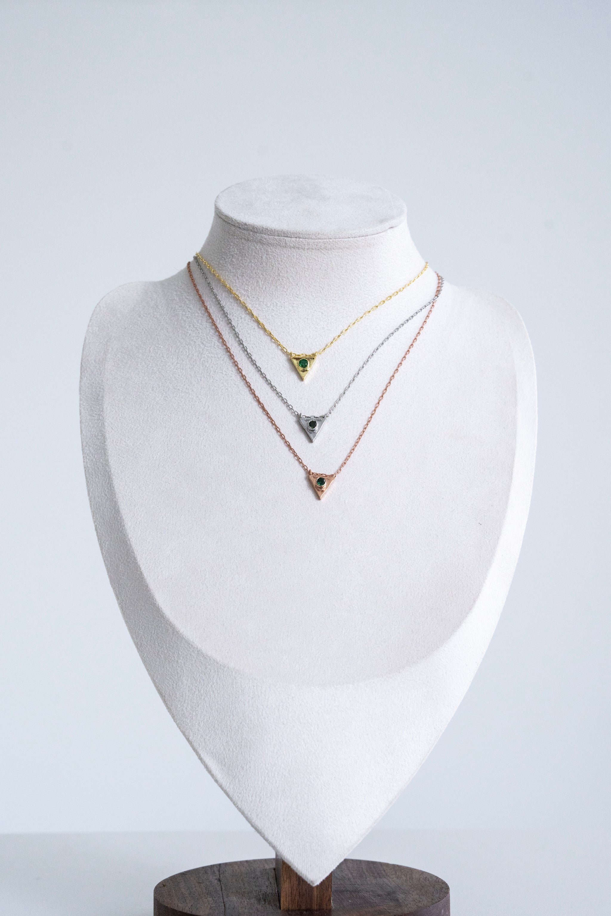 064 Birthstone Necklace May - Emerald