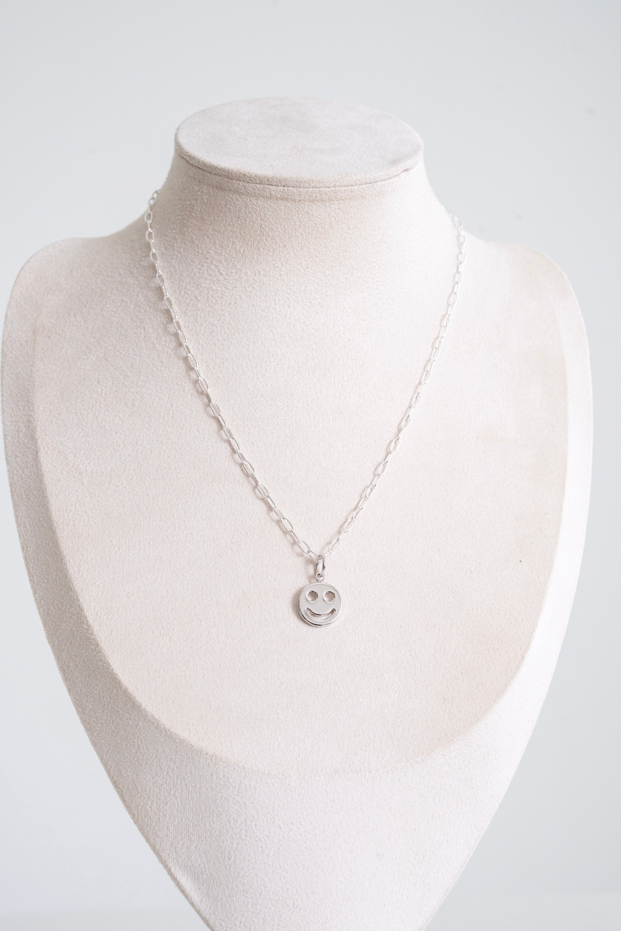 161 Smiley Face Charm Necklace