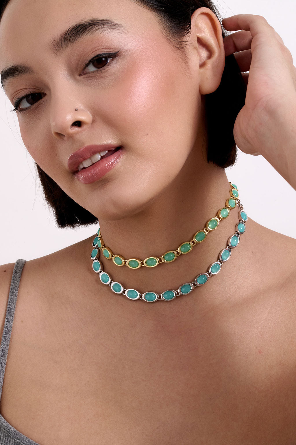 Egg Tennis Necklace