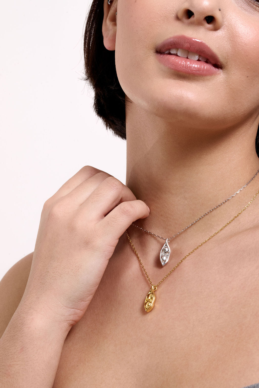 Two Peas in a Pod Necklace