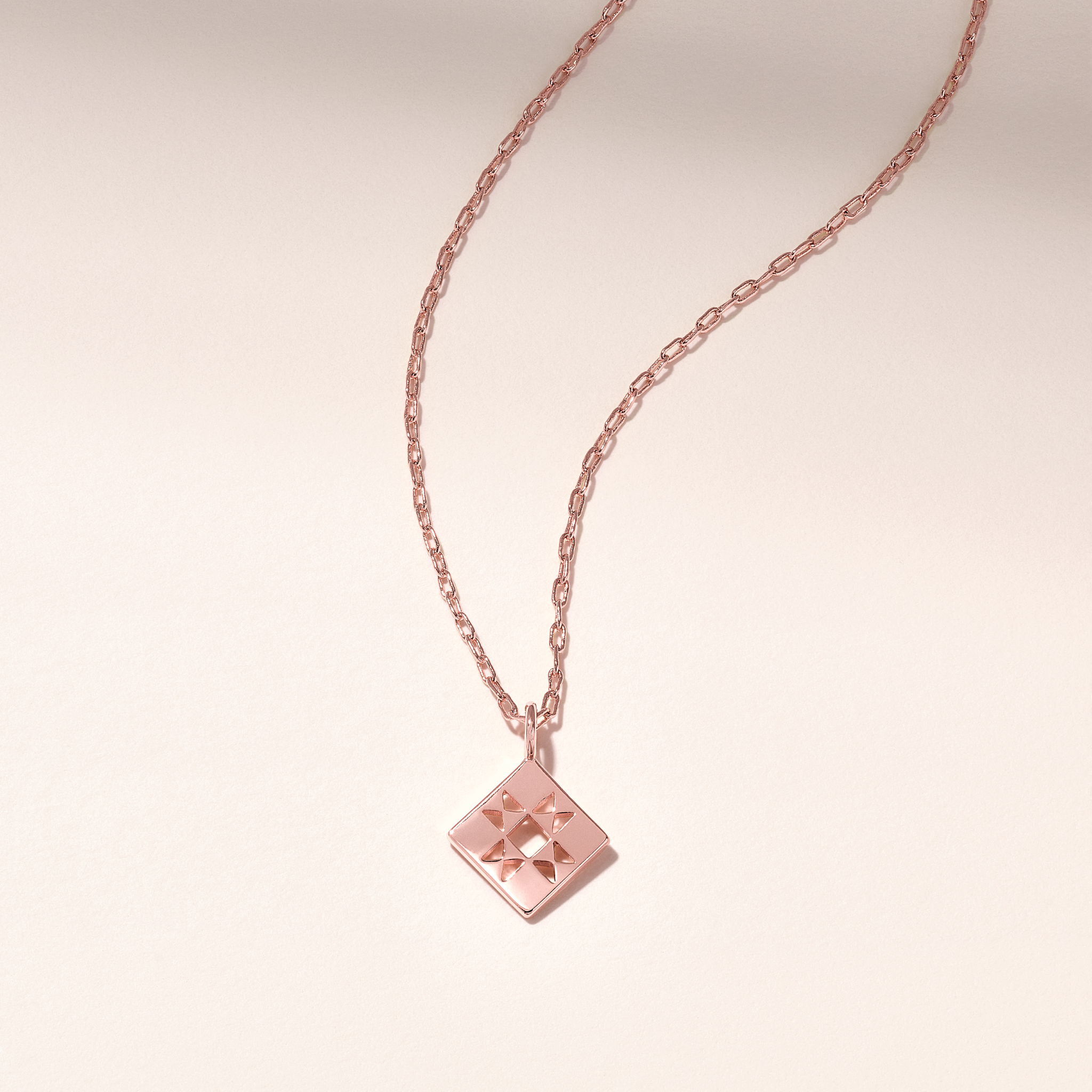 Quilt Charm Necklace