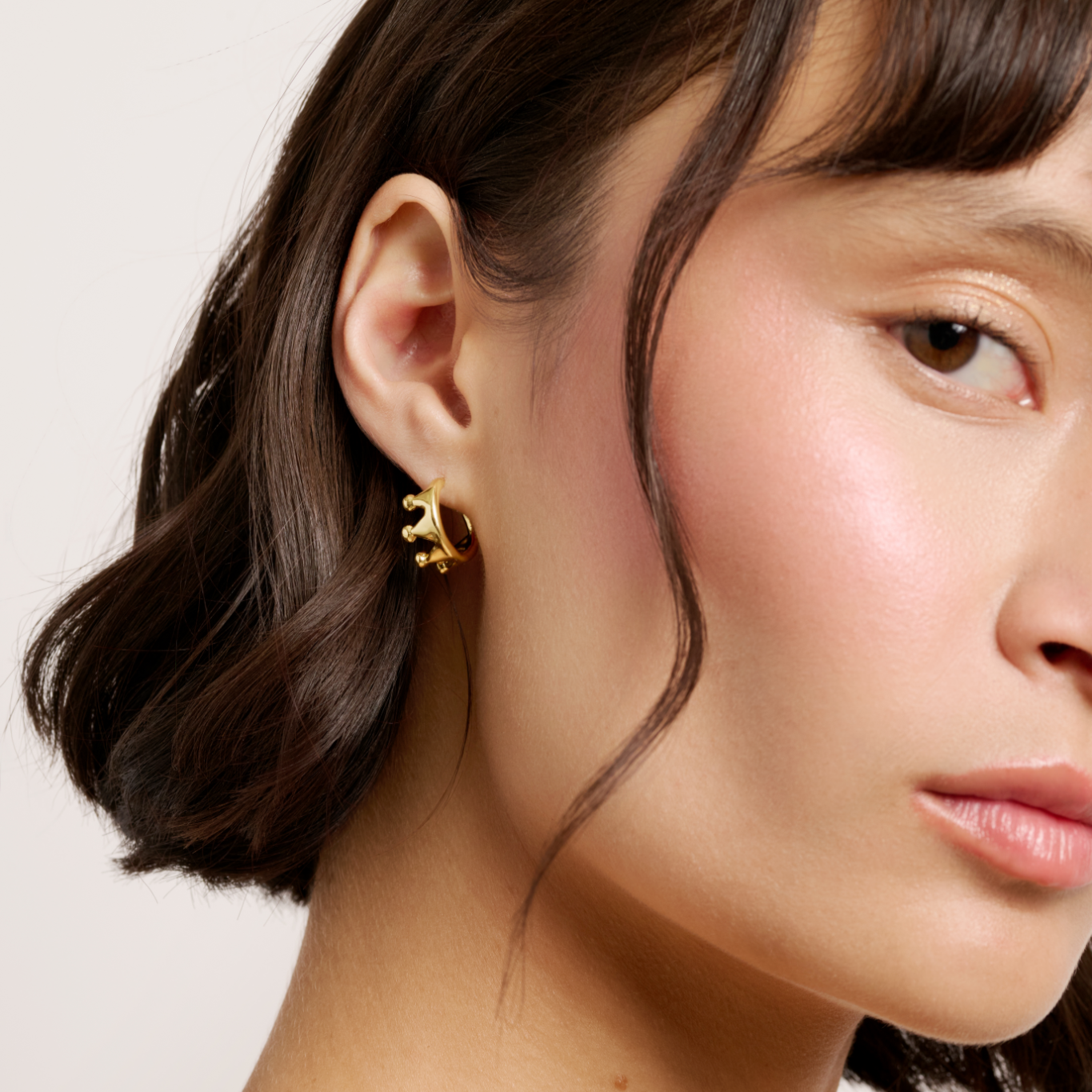 Mini Crown Earrings