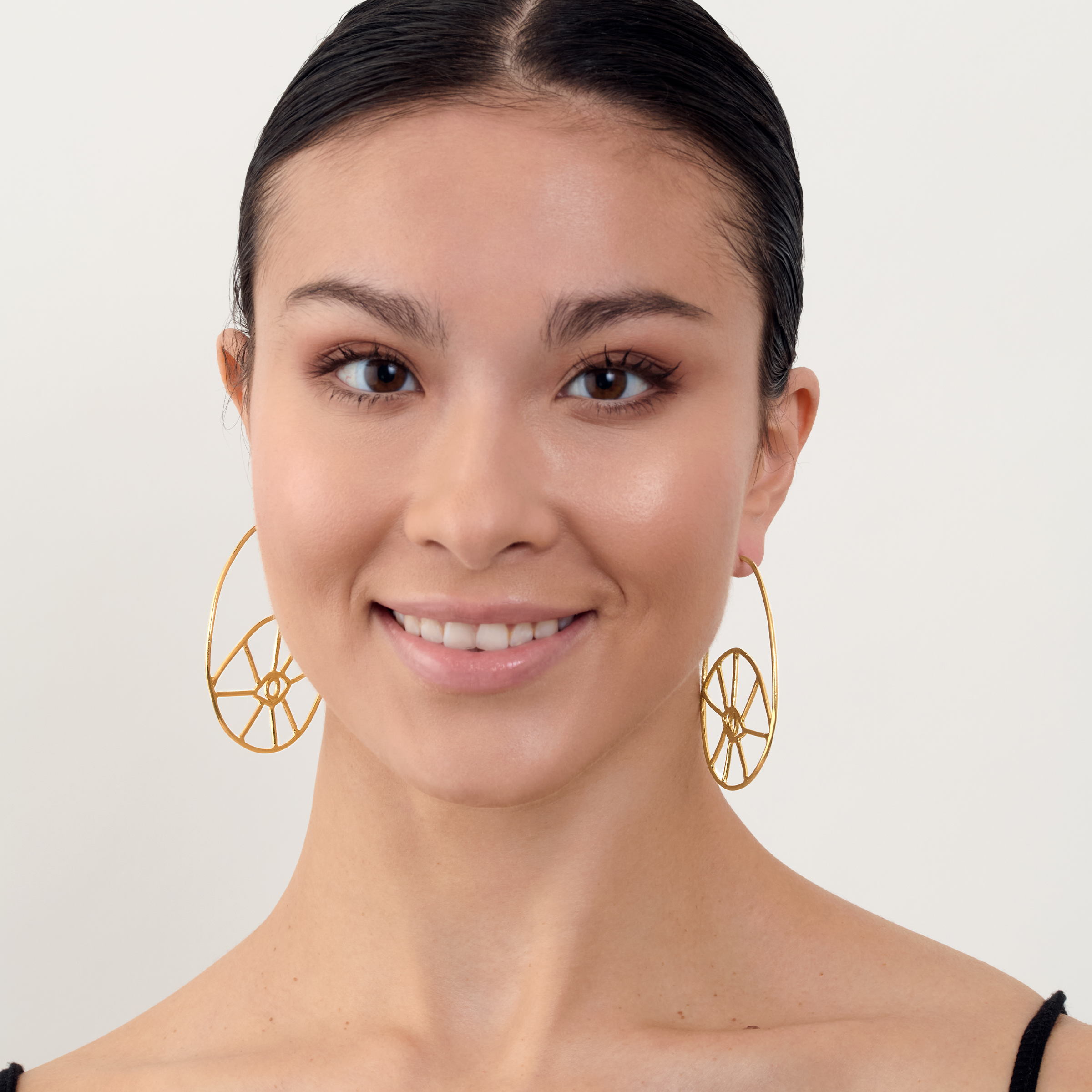 Fortuna Eye Hoop Earring