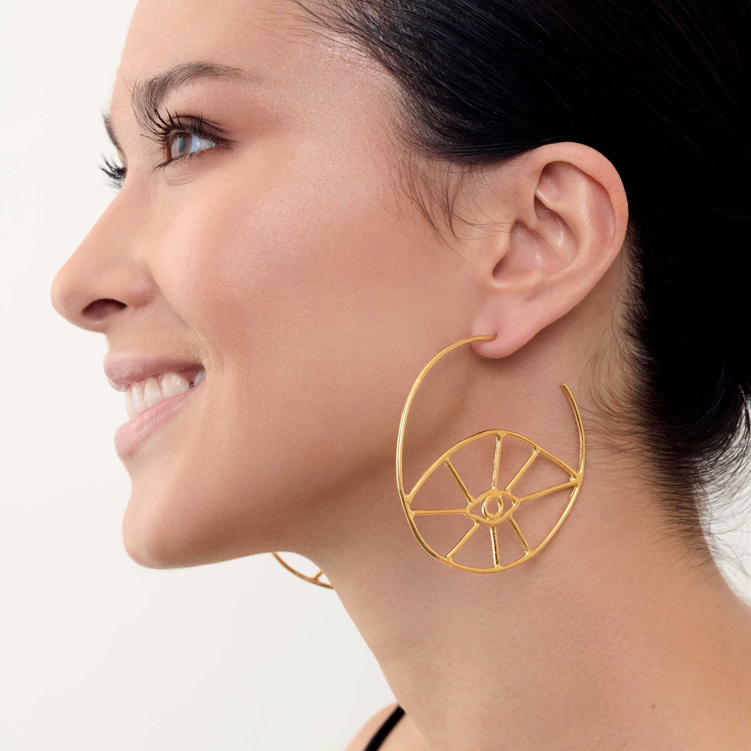 Fortuna Eye Hoop Earring