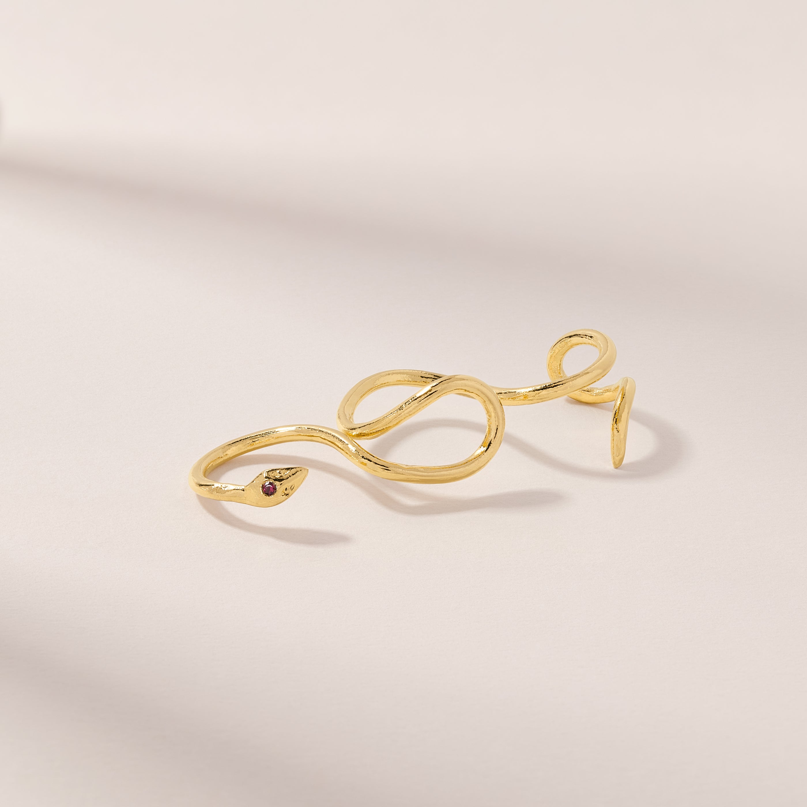 Slithering Serpent 3 Fingers Ring