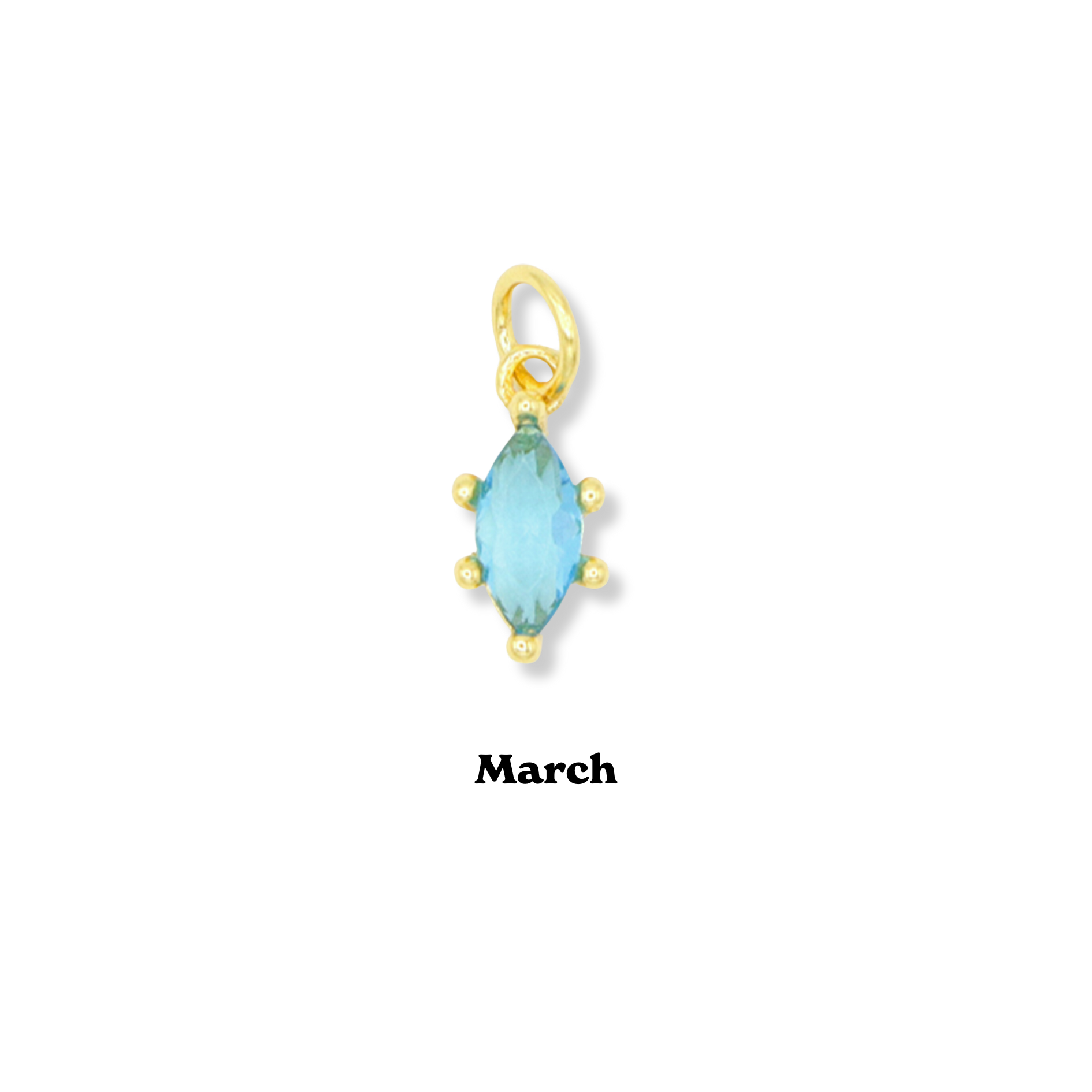 Marquis Birthstone Charm