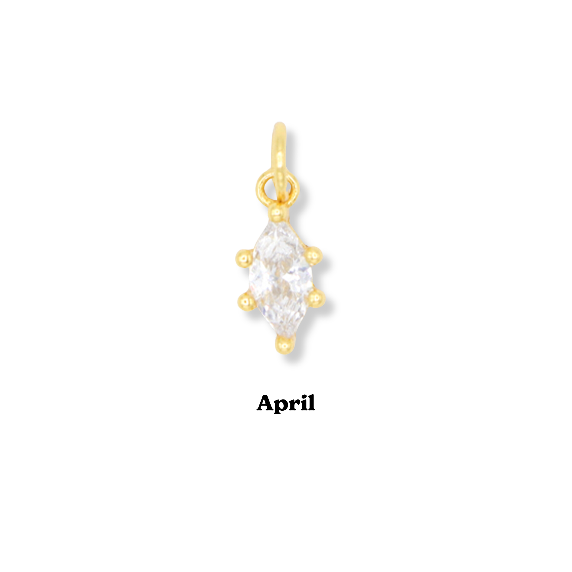 Marquis Birthstone Charm
