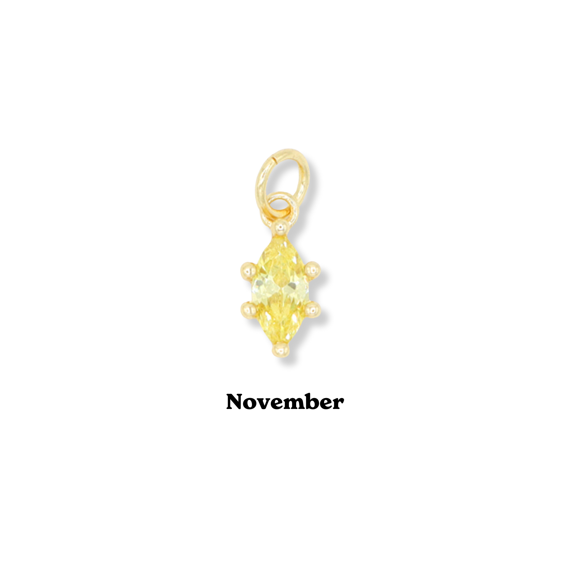 Marquis Birthstone Charm