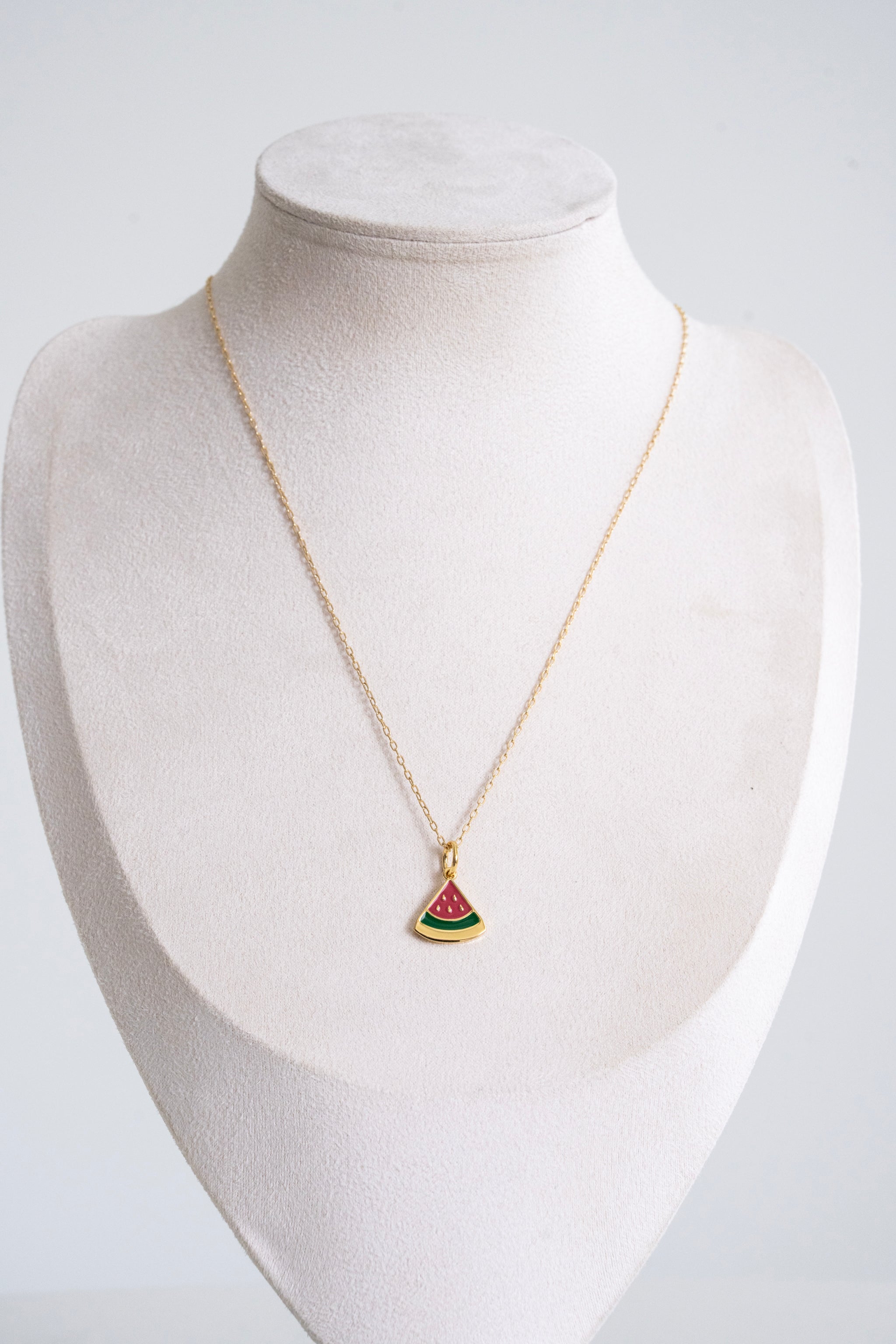 156 Watermelon Charm Necklace