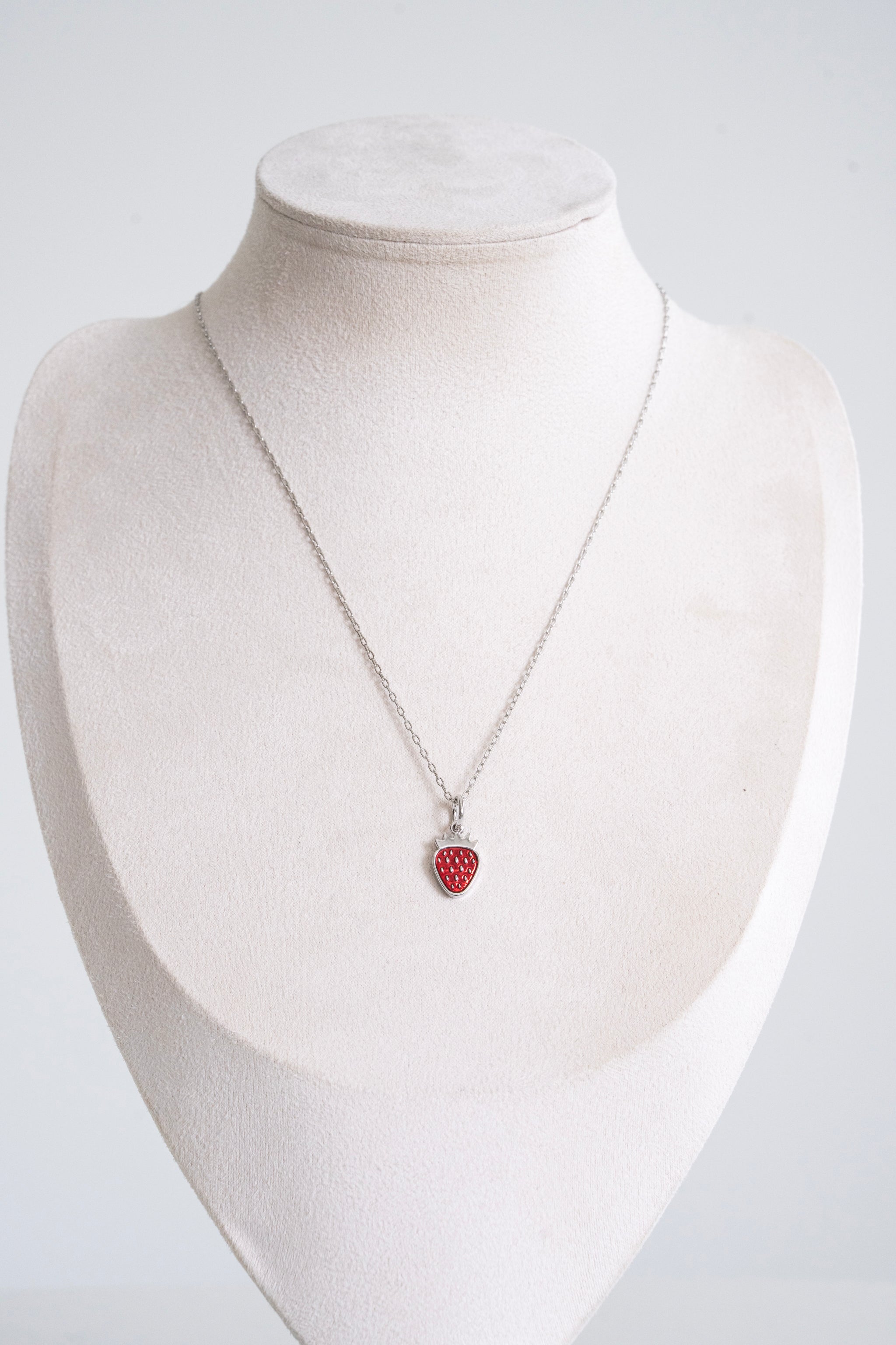 158 Strawberry Charm Necklace