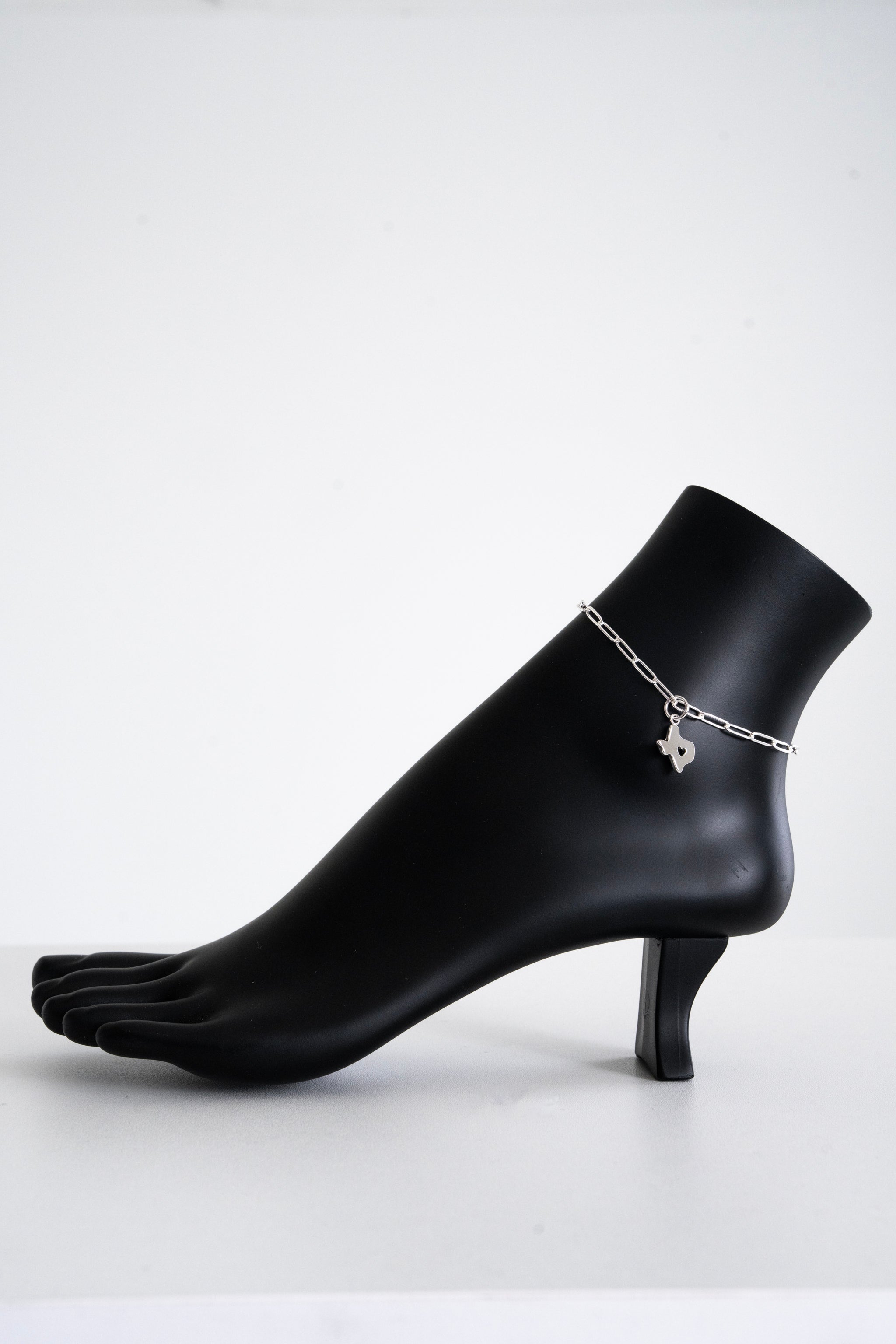 163 11" Texas Love Charm Anklet