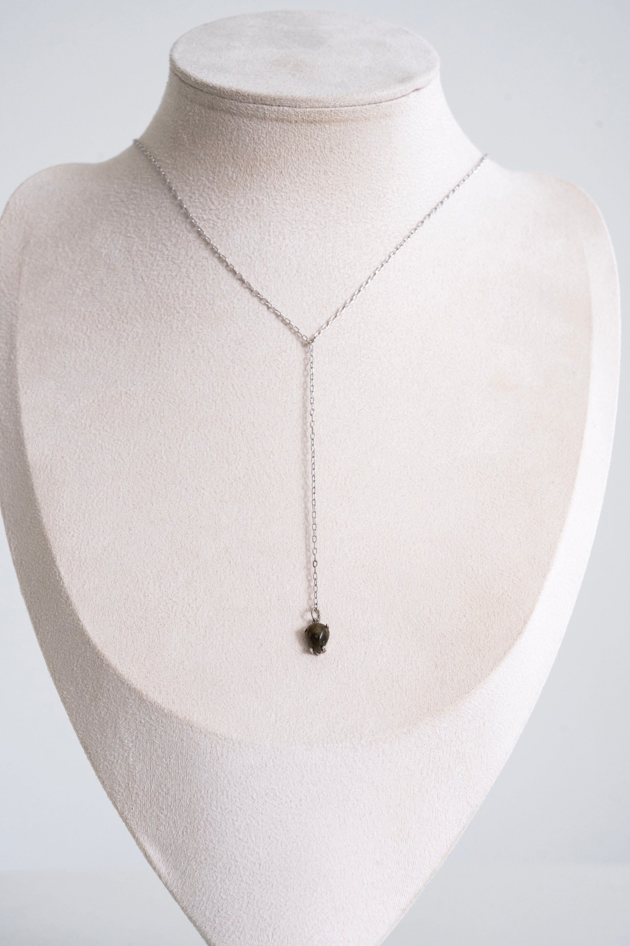 One of a Kind #23 Labradorite Lariat Necklace