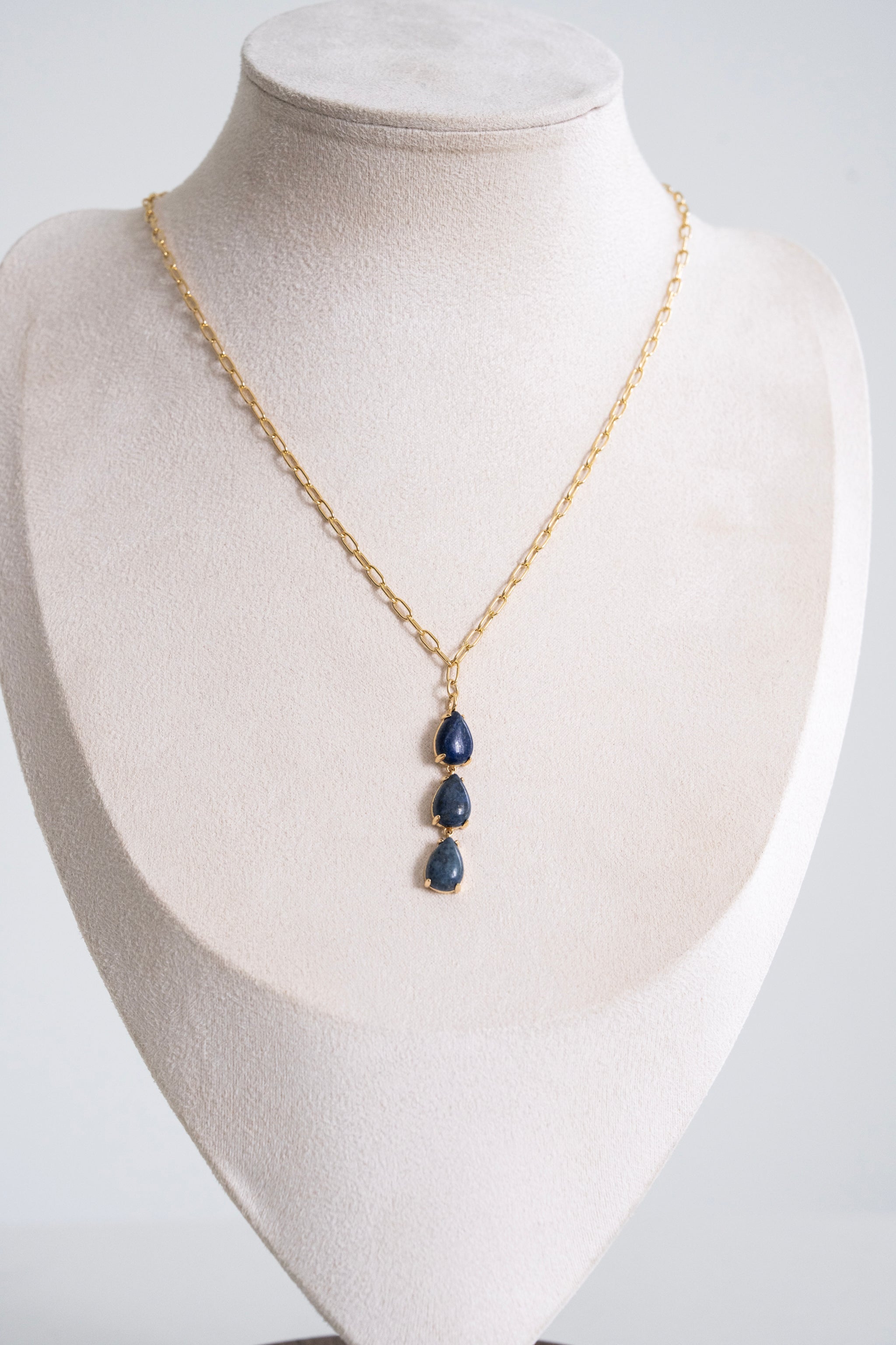 One of a Kind #40 Lapis Drop Necklace