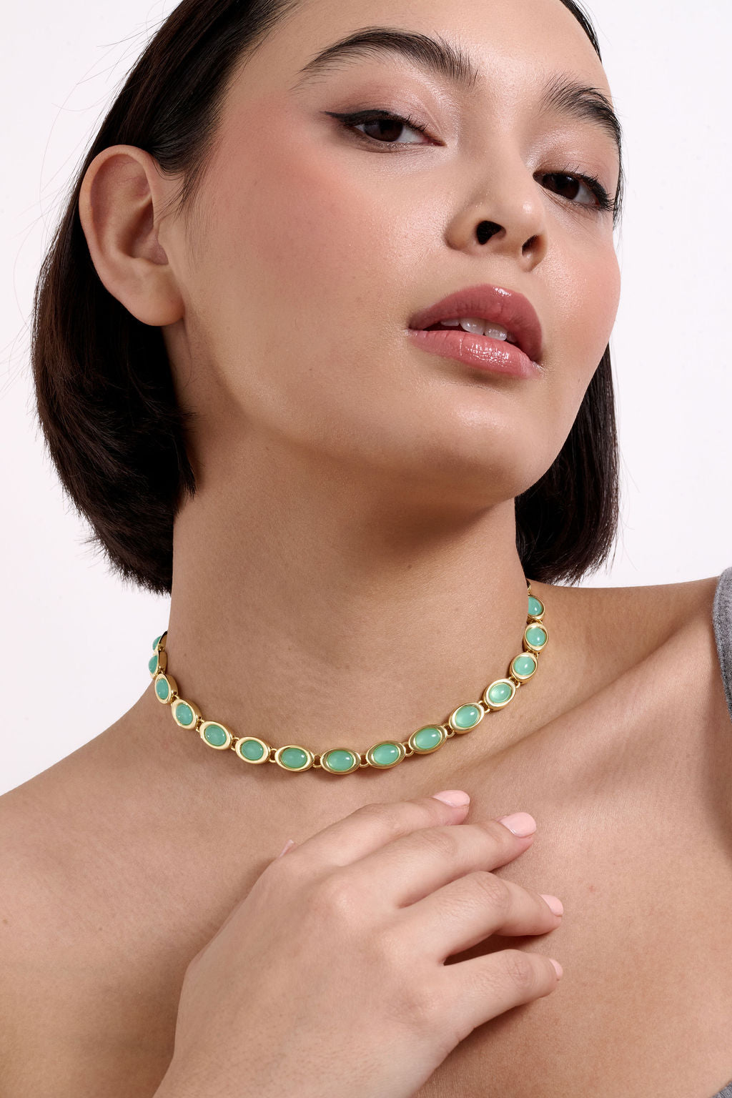 Egg Tennis Necklace