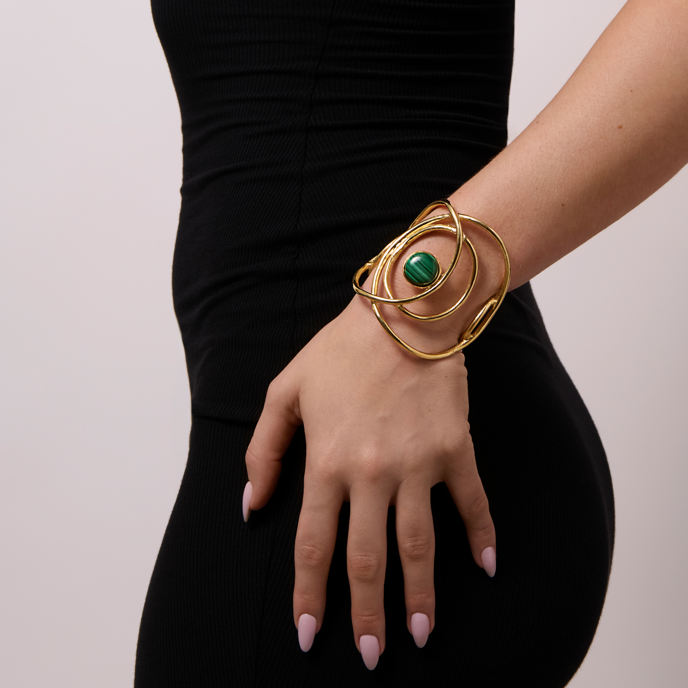 Halo Cuff with Turquoise