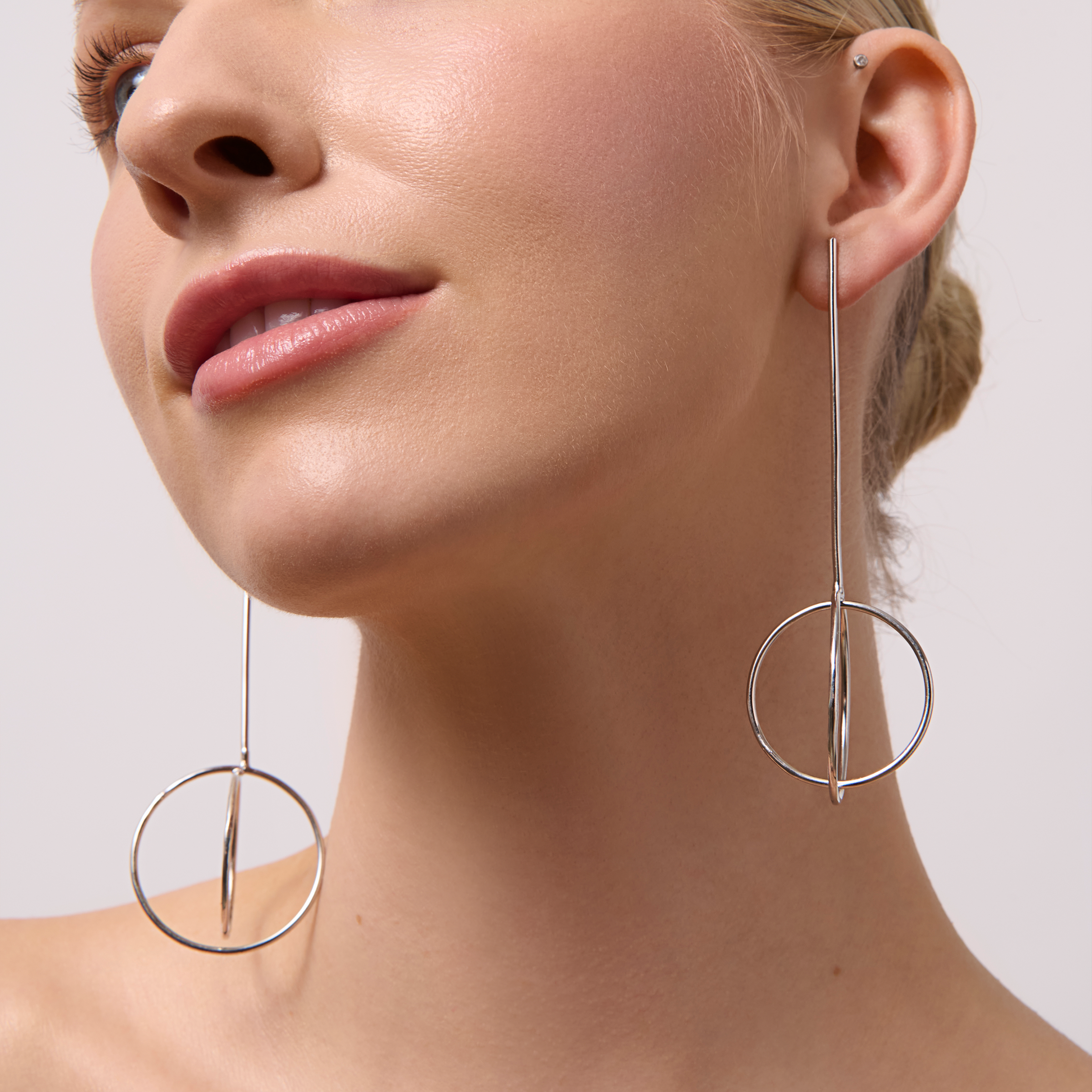 Drop Sphere Earrings