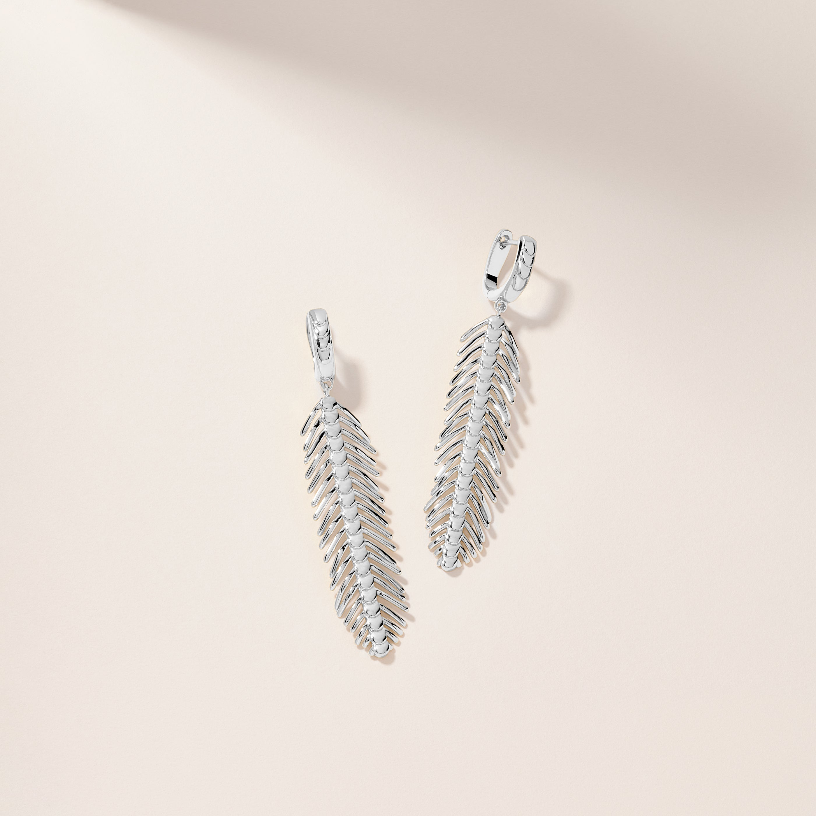 Feather Dangle Huggies