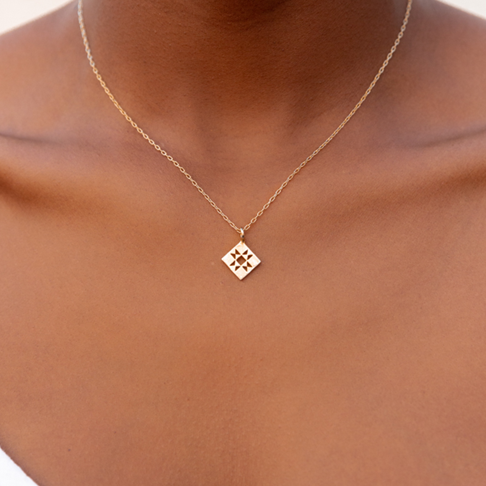 Medium Lock Necklace - Nina Berenato Jewelry White Gold / One Size